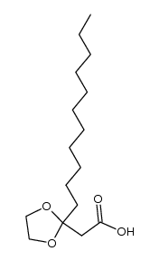 2-(2-undecyl-1,3-dioxolan-2-yl)acetic acid Structure