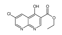 1,8-Naphthyridine-3-carboxylicacid,6-chloro-4-hydroxy-,ethylester(9CI) structure