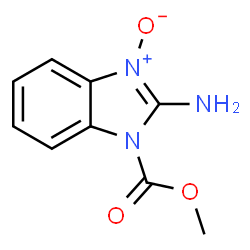 1H-Benzimidazole-1-carboxylicacid,2-amino-,methylester,3-oxide(9CI) Structure