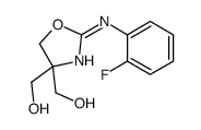 [2-(2-fluoroanilino)-4-(hydroxymethyl)-5H-1,3-oxazol-4-yl]methanol结构式