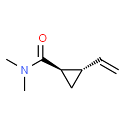 Cyclopropanecarboxamide, 2-ethenyl-N,N-dimethyl-, (1R-trans)- (9CI) Structure