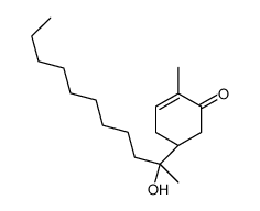 (5R)-5-(2-hydroxyundecan-2-yl)-2-methylcyclohex-2-en-1-one Structure