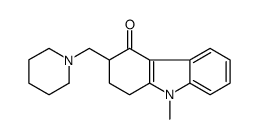 9-methyl-3-(piperidin-1-ylmethyl)-2,3-dihydro-1H-carbazol-4-one Structure