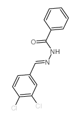 N-[(3,4-dichlorophenyl)methylideneamino]benzamide结构式