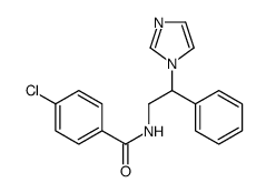 4-chloro-N-(2-imidazol-1-yl-2-phenylethyl)benzamide Structure