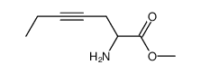 methyl 2-aminohept-4-ynoate Structure