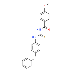 4-Methoxy-N-[(4-phenoxyphenyl)carbamothioyl]benzamide结构式