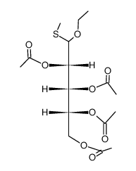 tetra-O-acetyl-aldehydo-D-arabinose (Ξ)-O-ethyl S-methyl monothioacetal Structure