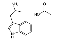 1-(1H-indol-3-yl)propan-2-ylazanium,acetate Structure