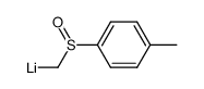 α-lithiomethyl p-tolyl sulfoxide Structure