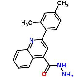 2-(2,4-Dimethylphenyl)-4-quinolinecarbohydrazide结构式