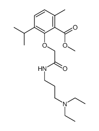 3-[3-(Diethylamino)propylcarbamoylmethoxy]-p-cymene-2-carboxylic acid methyl ester picture