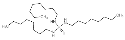 Phosphorothioic triamide,N,N',N''-trioctyl- (6CI,9CI)结构式