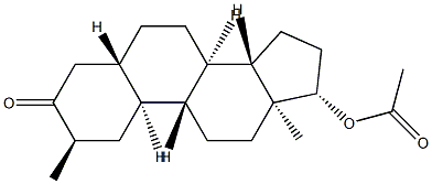 17β-(Acetyloxy)-2α-methyl-5α-estran-3-one structure