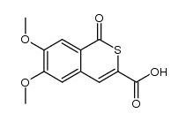 6,7-dimethoxy-1-oxo-1H-isothiochromene-3-carboxylic acid Structure