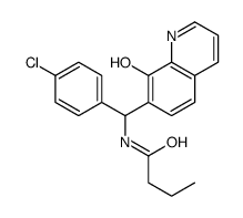 N-[(4-chlorophenyl)-(8-hydroxyquinolin-7-yl)methyl]butanamide Structure