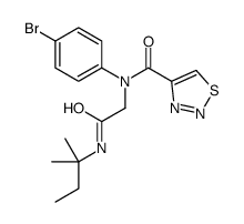 1,2,3-Thiadiazole-4-carboxamide,N-(4-bromophenyl)-N-[2-[(1,1-dimethylpropyl)amino]-2-oxoethyl]-(9CI)结构式