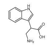 3-amino-2-(3-indolyl)propionic acid结构式