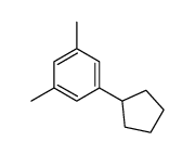 1-cyclopentyl-3,5-dimethylbenzene结构式