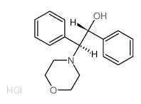 4-Morpholineethanol, a,b-diphenyl-, hydrochloride (1:1), (aR,bS)-rel-结构式