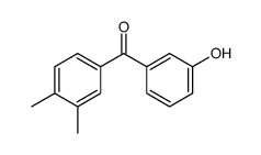 (3,4-dimethylphenyl)-(3-hydroxyphenyl)methanone结构式