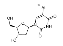 5-astato-2'-deoxyuridine结构式