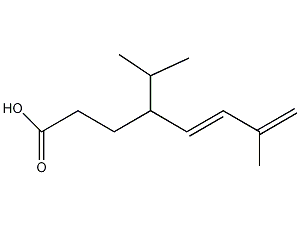 4-Isopropyl-7-methyl-5,7-octadienoic acid Structure