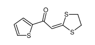 2-(1,3-dithiolan-2-ylidene)-1-thiophen-2-ylethanone结构式