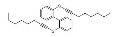 1-oct-1-ynylsulfanyl-2-(2-oct-1-ynylsulfanylphenyl)benzene Structure