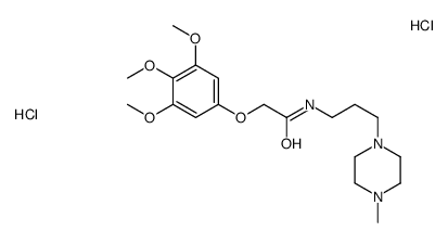 N-[3-(4-methylpiperazin-1-yl)propyl]-2-(3,4,5-trimethoxyphenoxy)acetamide,dihydrochloride Structure