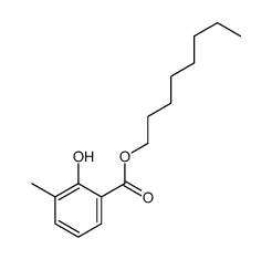 octyl 2-hydroxy-3-methylbenzoate Structure