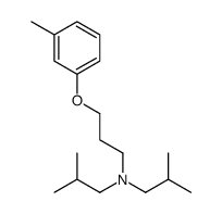 2-methyl-N-[3-(3-methylphenoxy)propyl]-N-(2-methylpropyl)propan-1-amine Structure