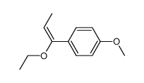 1-(1-ethoxy-propenyl)-4-methoxy-benzene Structure