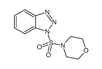 1-(morpholine-4-sulfonyl)-1H-benzotriazole结构式