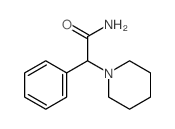 2-苯基-2-哌啶基-1-乙酰胺结构式