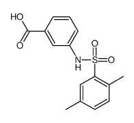 3-(2,5-DIMETHYLPHENYLSULFONAMIDO)BENZOIC ACID Structure