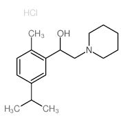 1-(2-methyl-5-propan-2-yl-phenyl)-2-(1-piperidyl)ethanol structure