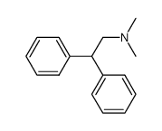 N,N-dimethyl-2,2-diphenylethyl-amine结构式