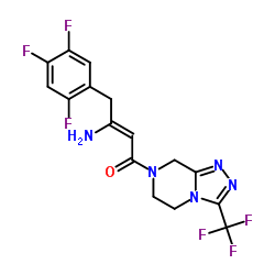 (2Z)-4-Oxo-4-[3-(trifluoromethyl)-5,6-dihydro-[1,2,4]triazolo[4,3-a]pyrazine-7(8H)-yl]-1-(2,4,5-trifluorophenyl)but-2-en-2-amine Structure