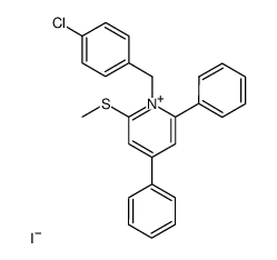 1-(4-chlorobenzyl)-2-(methylthio)-4,6-diphenylpyridin-1-ium iodide Structure