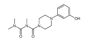 N-(dimethylcarbamoyl)-4-(3-hydroxyphenyl)-N-methylpiperazine-1-carboxamide Structure