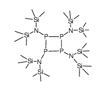 1,2,3,4-Tetrakis-(bis-trimethylsilylamino)tetraphosphetan结构式