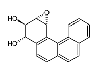 (+)-(1R,2S,3R,4S)-3,4-dihydroxy-1,2-epoxy-1,2,3,4-tetrahydrobenzo[c]phenanthrene结构式