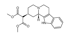 (2S,12bS)-2-(1,2,3,4,6,7,12,12b-Octahydro-indolo[2,3-a]quinolizin-2-yl)-malonic acid dimethyl ester结构式