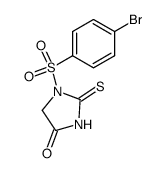 1-((4-bromophenyl)sulfonyl)-2-thioxoimidazolidin-4-one Structure