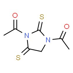 Hydantoin,1,3-diacetyl-2,4-dithio- (5CI) Structure