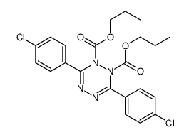 dipropyl 3,6-bis(4-chlorophenyl)-1,2,4,5-tetrazine-1,2-dicarboxylate Structure