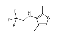 2,4-dimethyl-N-(2,2,2-trifluoroethyl)thiophen-3-amine结构式