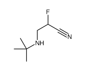 3-(tert-butylamino)-2-fluoropropanenitrile Structure