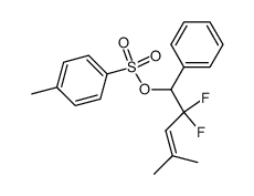 2,2-difluoro-4-methyl-1-phenyl-1-tosyloxypent-3-ene Structure